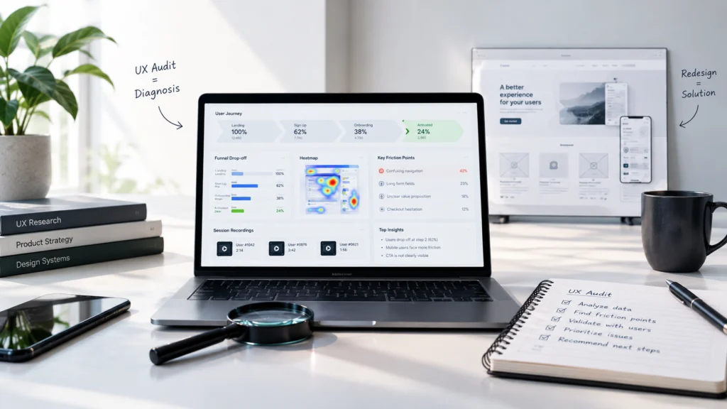 Six steps to run a basic UX audit on your own product