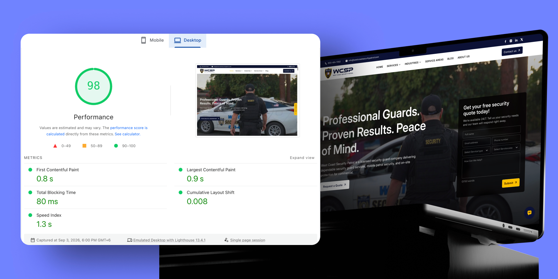 Custom WordPress website built by Pixelean using native Gutenberg blocks